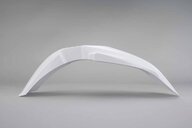 Polisport White Front Fender replacement plastics for 02-23 Yamaha WRF, YZ125, YZ250, YZ250F, YZ450F dirt bikes 360 view