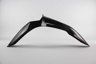 Polisport Black Front Fender replacement plastics for 08-18 Suzuki RMZ250, RMZ450 dirt bikes 360 view