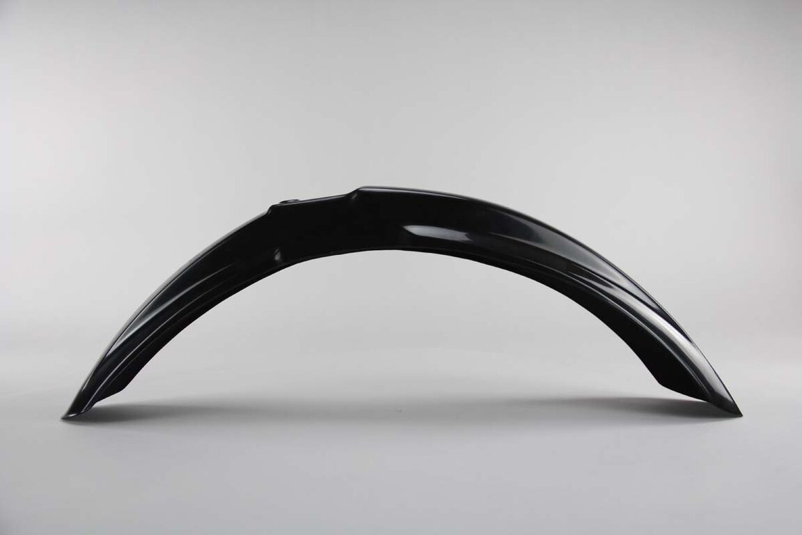 Polisport Black Front Fender replacement plastics for 99-02 Kawasaki KX dirt bikes 360 view