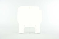 UFO White Front Number Plate replacement plastics for 89-95 Kawasaki KX dirt bikes 360 view