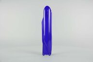 Left Side UFO Blue Lower Fork Guards replacement plastics for 10-25 Yamaha YZ125, YZ250, YZ250F, YZ450F dirt bikes.