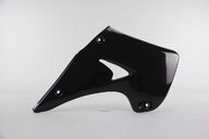 Right Side Acerbis Black Radiator Shroud Set replacement plastics for 03-07 Kawasaki KX dirt bikes.