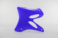 Left Side Polisport Blue Radiator Shroud Set replacement plastics for 02-14 Yamaha YZ125, YZ250 dirt bikes.