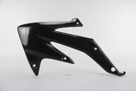 Left Side UFO Black Radiator Shroud Set replacement plastics for 05-07 Honda CRF450 dirt bikes.