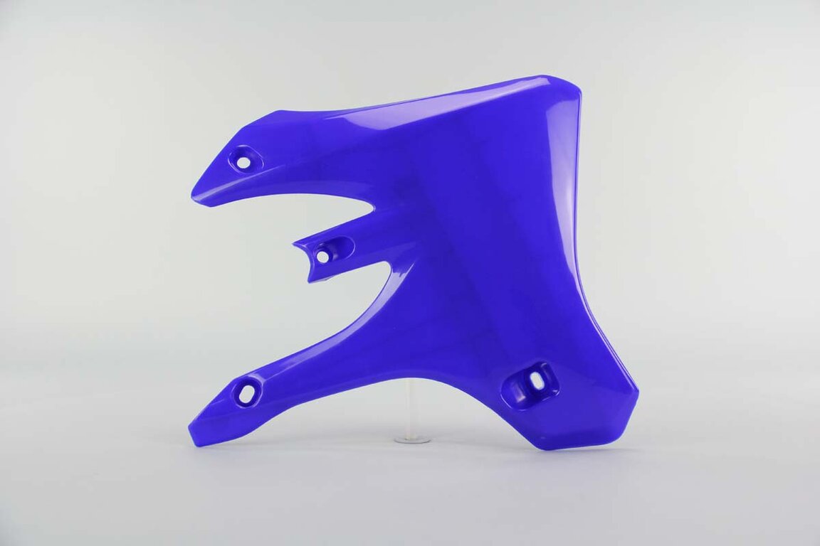 Right Side UFO Blue Radiator Shroud Set replacement plastics for 03-06 Yamaha WRF, YZ250F, YZ450F dirt bikes.