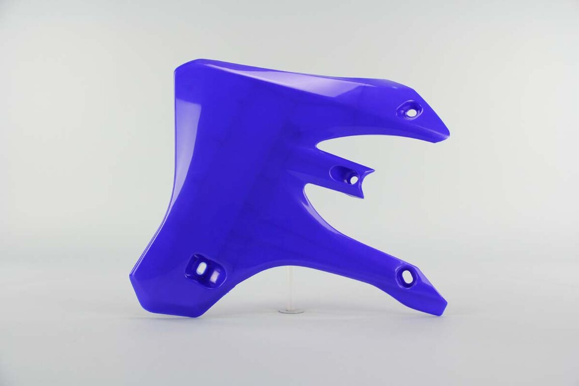 Left Side UFO Blue Radiator Shroud Set replacement plastics for 03-06 Yamaha WRF, YZ250F, YZ450F dirt bikes.