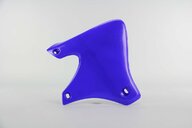 Right Side Polisport Blue Radiator Shroud Set replacement plastics for 00-02 Yamaha YZF426 dirt bikes.