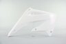 Right Side UFO White Radiator Shroud Set replacement plastics for 02-04 Honda CRF450 dirt bikes.