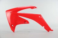 Left Side Polisport Red Radiator Shroud Set replacement plastics for 09-13 Honda CRF250, CRF450 dirt bikes.