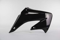 Right Side Polisport Black Radiator Shroud Set replacement plastics for 02-07 Honda CR125, CR250 dirt bikes.