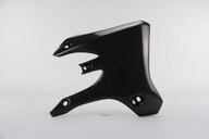 Right Side UFO Black Radiator Shroud Set replacement plastics for 03-06 Yamaha WRF, YZ250F, YZ450F dirt bikes.