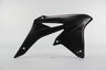 Right Side UFO Black Radiator Shroud Set replacement plastics for 10-18 Suzuki RMZ250 dirt bikes.