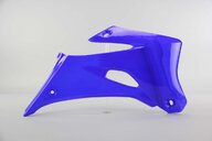 Right Side Polisport Blue Radiator Shroud Set replacement plastics for 07-13 Yamaha WRF dirt bikes.