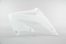 Left Side UFO White Radiator Shroud Set replacement plastics for 02-07 Honda CR125, CR250 dirt bikes.