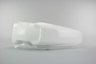 Polisport White Rear Fender replacement plastics for 05-08 Honda CRF450 dirt bikes 360 view