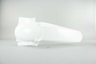 Polisport White Rear Fender replacement plastics for 06-09 Yamaha YZ250F, YZ450F dirt bikes 360 view