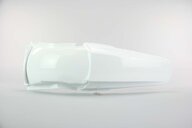 UFO White Rear Fender replacement plastics for 02-07 Honda CR125, CR250 dirt bikes 360 view