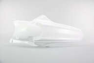 Polisport White Rear Fender replacement plastics for 09-13 Honda CRF250, CRF450 dirt bikes 360 view