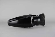 UFO Black Rear Fender replacement plastics for 09-12 Kawasaki KX250F, KX450F dirt bikes 360 view