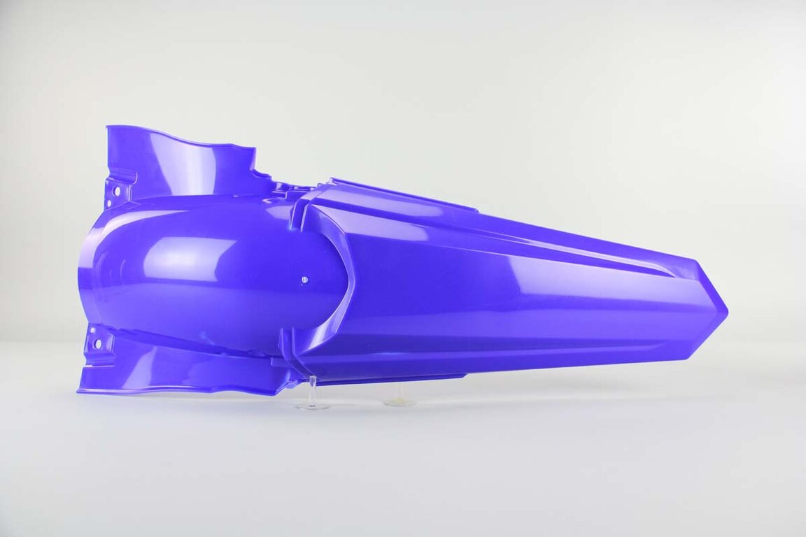 Polisport Blue Rear Fender replacement plastics for 10-13 Yamaha YZ250F dirt bikes 360 view