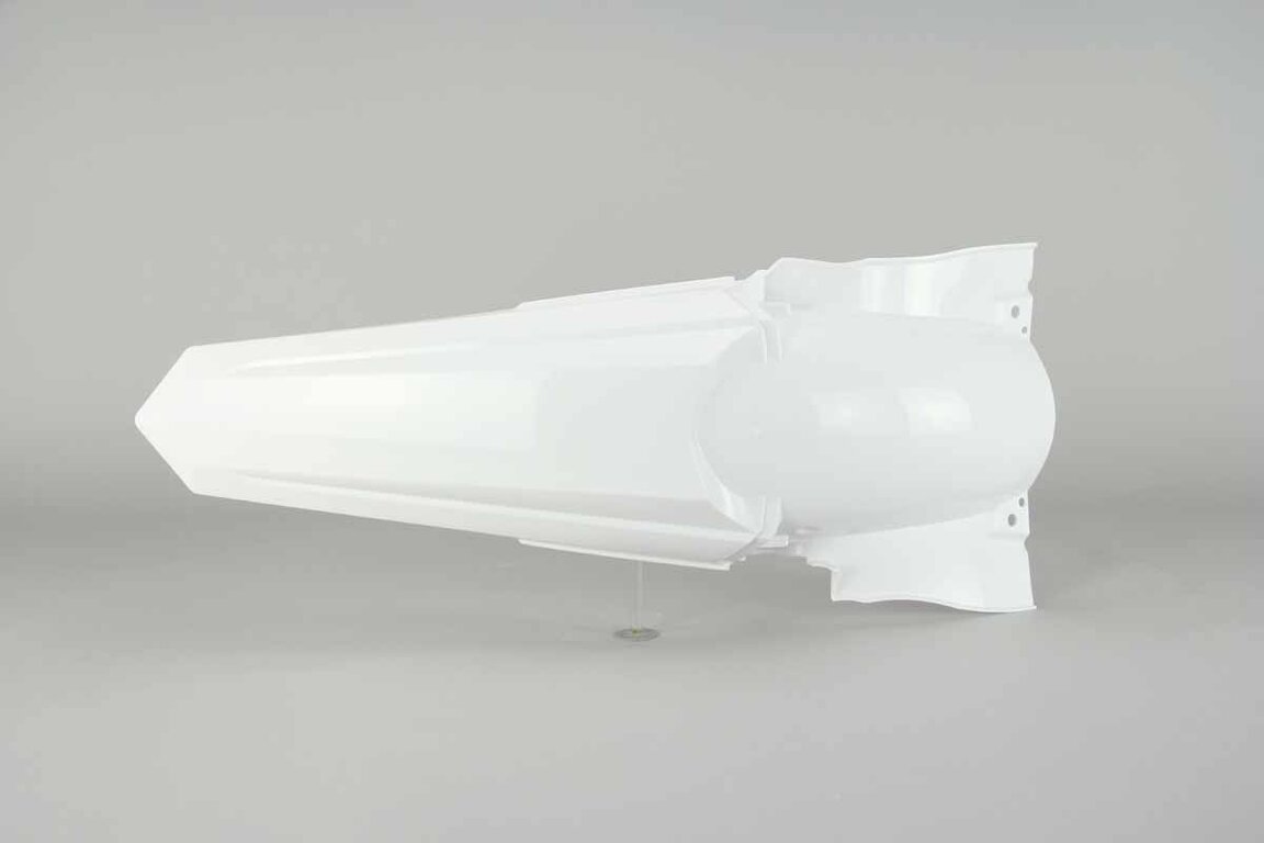 Polisport White Rear Fender replacement plastics for 10-13 Yamaha YZ250F dirt bikes 360 view