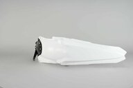 Polisport White Rear Fender replacement plastics for 10-13 Yamaha YZ450F dirt bikes 360 view