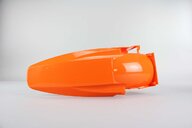 Polisport Orange Rear Fender replacement plastics for 98-04 KTM EXC, MXC, SX dirt bikes 360 view