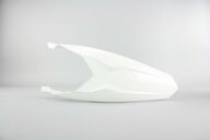 Polisport White Rear Fender replacement plastics for 13-17 KTM SX85 dirt bikes 360 view