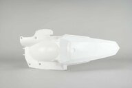 Polisport White Rear Fender replacement plastics for 14-18 Yamaha YZ250F, YZ450F dirt bikes 360 view