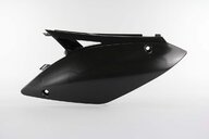 Left Side Polisport Black Side Number Plates replacement plastics for 09-12 Kawasaki KX250F, KX450F dirt bikes.