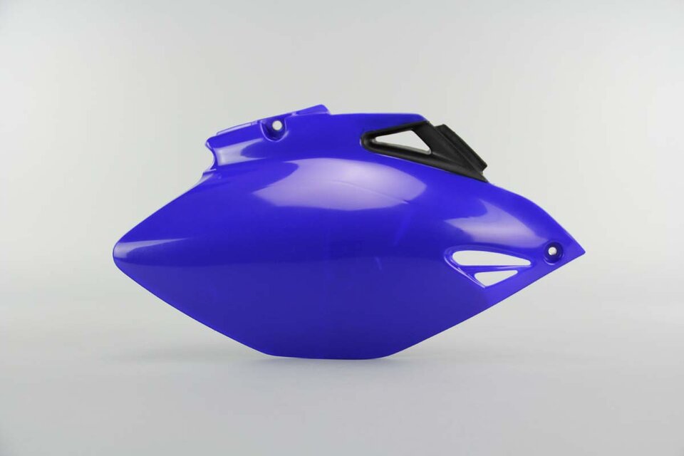 Right Side UFO Blue Side Number Plates replacement plastics for 06-09 Yamaha YZ250F, YZ450F dirt bikes.