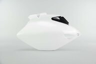 Right Side Polisport White Side Number Plates replacement plastics for 06-09 Yamaha YZ250F, YZ450F dirt bikes.