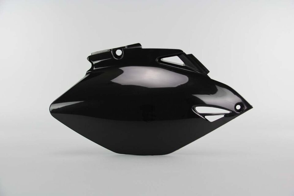 Right Side UFO Black Side Number Plates replacement plastics for 06-09 Yamaha YZ250F, YZ450F dirt bikes.