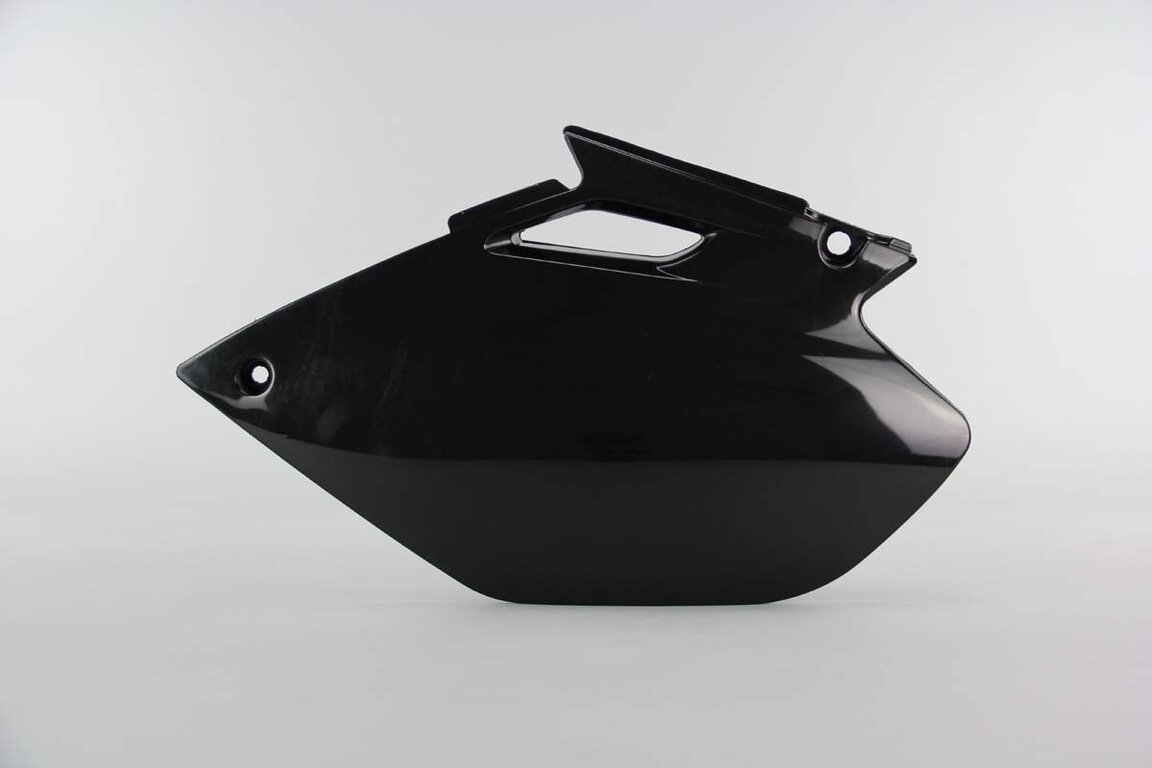 Left Side UFO Black Side Number Plates replacement plastics for 03-05 Yamaha YZ250F, YZ450F dirt bikes.