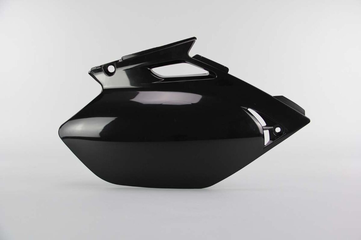 Right Side UFO Black Side Number Plates replacement plastics for 03-05 Yamaha YZ250F, YZ450F dirt bikes.