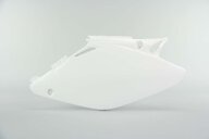 Left Side Polisport White Side Number Plates replacement plastics for 02-07 Honda CR125, CR250 dirt bikes.