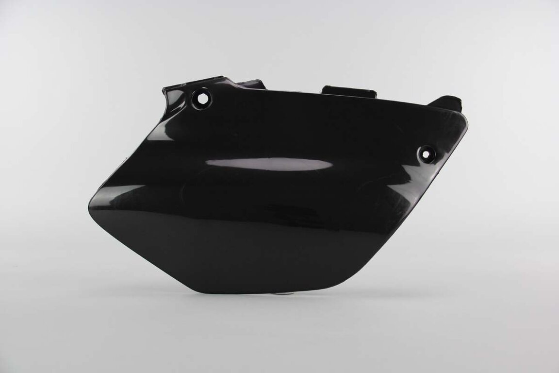 Right Side Polisport Black Side Number Plates replacement plastics for 02-14 Yamaha YZ125, YZ250 dirt bikes.