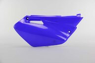 Right Side UFO Blue Side Number Plates replacement plastics for 02-14 Yamaha YZ85 dirt bikes.