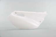 Right Side UFO White Side Number Plates replacement plastics for 02-14 Yamaha YZ85 dirt bikes.