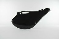 Right Side Polisport Black Side Number Plates replacement plastics for 99-02 Kawasaki KX dirt bikes.