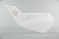 Left Side Polisport White Side Number Plates replacement plastics for 97-99 Honda CR125, CR250 dirt bikes.