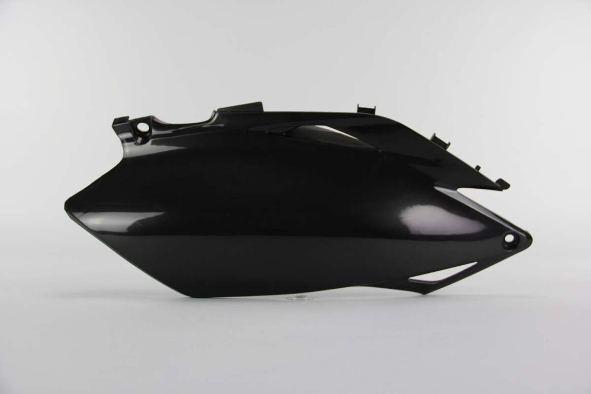 Right Side UFO Black Side Number Plates replacement plastics for 11-13 Honda CRF250, CRF450 dirt bikes.