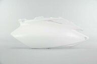 Right Side Polisport White Side Number Plates replacement plastics for 11-13 Honda CRF250, CRF450 dirt bikes.