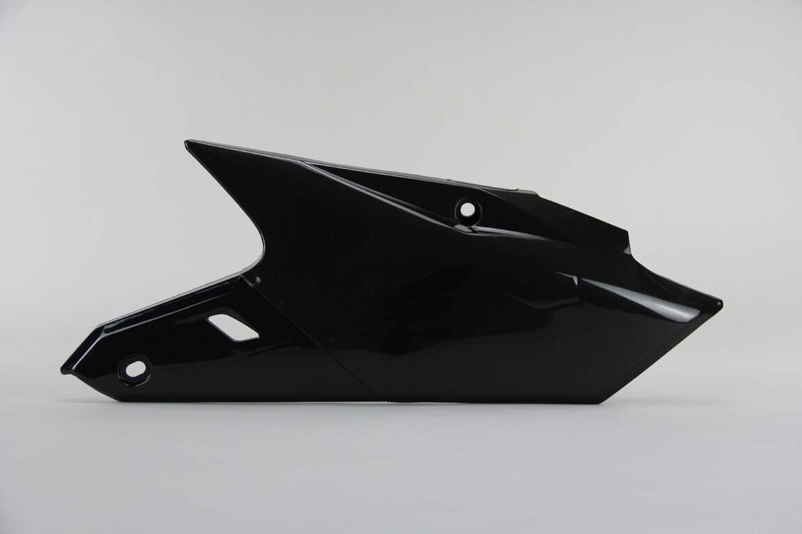 Left Side Polisport Black Side Number Plates replacement plastics for 14-19 Yamaha YZ250F, YZ450F dirt bikes.