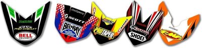 Dirt Bike Front Fender Tip Decals