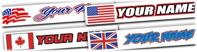 Name Flag Decals