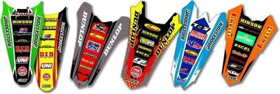 MX Graphics Dirt Bike Rear Fender Decals