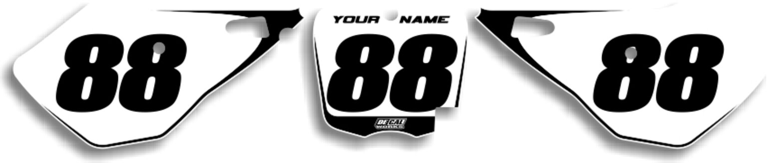 MX Graphics Dirt Bike Decals Cobra Super Number Plates