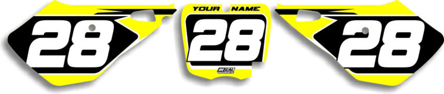 MX Graphics Dirt Bike Decals Cobra T-3 Number Plates