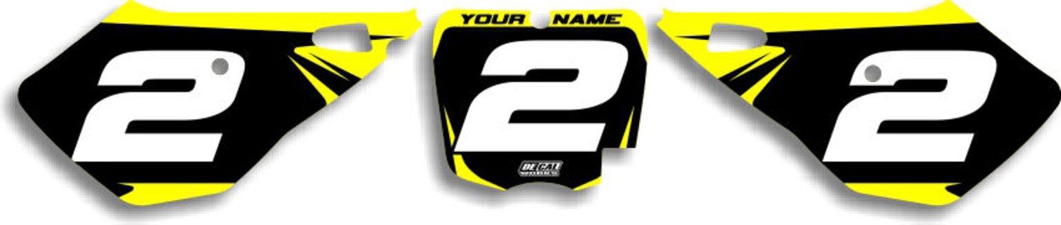 MX Graphics Dirt Bike Decals Cobra T-4 Number Plates